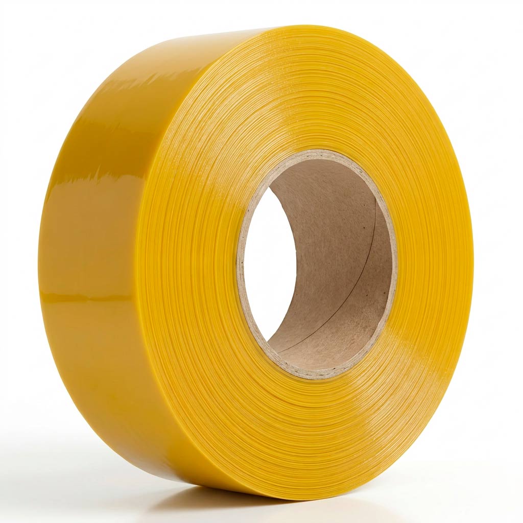 Cinta adhesiva Hot Melt para embalaje industrial, diseñada para el cierre rápido y seguro de cajas de cartón.